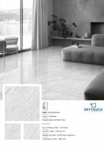 Nouveauté, porcelaine polie aspect marbre émaillée blanche de conception spéciale 600x600mm pour restaurant - Product Image 4