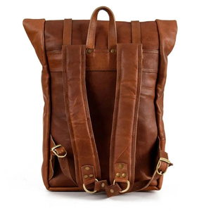 กระเป๋าเป้หนังสไตล์วินเทจสุดหรูมีสไตล์สำหรับผู้หญิงกระเป๋าเป้สะพายหลังสำหรับผู้หญิงแบบพกพามีซิปอเนกประสงค์ - Product Image 6