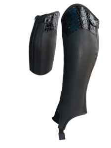 Chaparreras de Montar a Caballo Profesionales para Hombre, de Media Piel, con Cierre Delgado, Protección para Caballos, Impresión de Logotipo Personalizado, Ligeras - Product Image 3