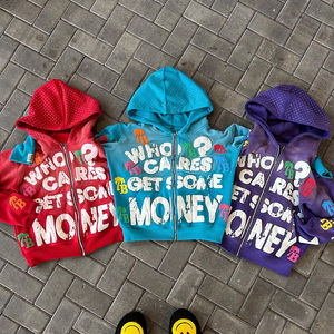 Sudadera con Capucha para Hombre, 100% Algodón, con Cierre, Diseño Vintage Lavado y Decolorado por el Sol, con Logotipo Personalizado, Tejido Térmico - Product Image 4