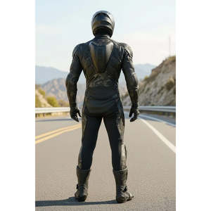 Combinaison de sécurité moto personnalisable pour hommes et femmes – Vente en gros, respirante, coupe-vent, séchage rapide, grandes tailles, vêtements de course en cuir personnalisables - Product Image 2