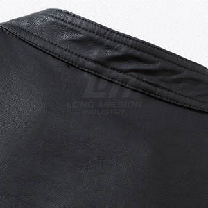 แจ็คเก็ตหนังสไตล์ใหม่สำหรับฤดูหนาว  แจ็คเก็ตหนังสีตามสั่ง คุณภาพสูงสำหรับผู้ชาย - Product Image 4