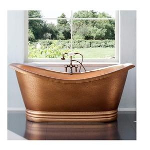 Baignoire en cuivre antique de qualité supérieure faite à la main avec des caractéristiques de massage directement du fabricant indien en métal - Product Image 3