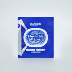 Lingettes nettoyantes humides écologiques de haute qualité, non tissées, 1 sachet, 20 sachets par boîte, biodégradables pour bébés, Ecowipes du Vietnam - Product Image 2