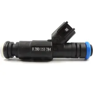 Fuel Injector 0280155784 Nozzles Compatible with Fiat ChryslerJeep 4.0 Cherokee 1999-2004 replacement ,4-Hole