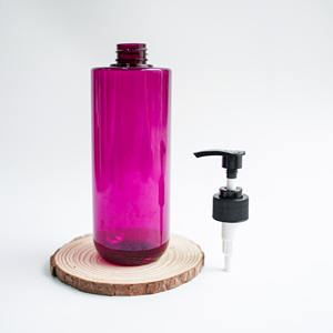 NBT 500ml Bouteille en plastique PET Conception horizontale d'épaule pour emballage cosmétique Made Vietnam pour shampooing gel douche Nouveau design - Product Image 2