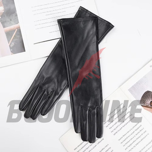 Leather Breathable Eco-Friendly Thermal <b>Touchscreen</b> <b>Gloves</b> Wrist Length Sporty Outdoor Use Black Unlined Spring Summer - Product Image 5