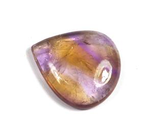 Ametrino Piedra preciosa suelta Ametrino púrpura Forma de pera Cabujón Ametrino Alambre único natural Envoltura de piedras preciosas Piedra de cristal curativa - Product Image 3