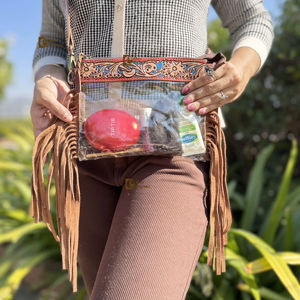 Bolso de Mano de Cuero Tallado a Mano para Mujer, Bolso Transparente de Diseño, Bolso Bandolera de Cuero Auténtico Multiusos Más Vendido - Product Image 5