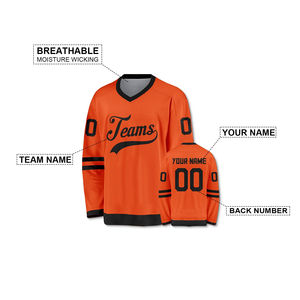 Maillot de hockey sur glace personnalisé de haute qualité pour adultes uniforme sublimé 100% polyester séchage rapide et respirant - Product Image 4