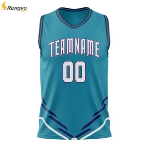 OEM Uniformes de basket-ball imprimés avec logo personnalisé Maillots vierges respirants de sublimation Vêtements de basket-ball de grande taille à vendre - Product Image 6