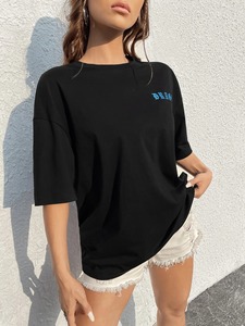 Nuevo diseño de camisetas de manga corta para mujer Slim Fit Low MOQ Mujeres Camisetas elegantes de moda - Product Image 4