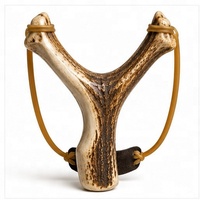 Slingshot artisanal avec poignée en bois de cerf de qualité supérieure, équipement de loisirs de plein air durable, design artisanal
