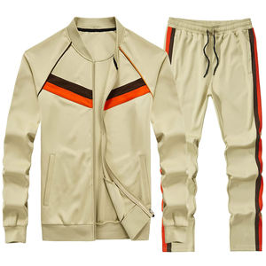 Ensemble de survêtement pour homme en coton de haute qualité, manches longues, décontracté, fermeture éclair intégrale, course à pied, sport, en poly, pour homme - Product Image 5