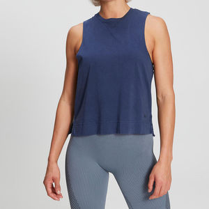 Camiseta Deportiva Transpirable para Mujer, OEM, Tela de Spandex/Poliéster, Sin Mangas, para Yoga, Secado Rápido, Ecológica - Product Image 1