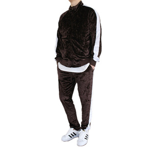 Fabricante profesional de alta calidad más vendido diseño personalizado y logotipo chándal de terciopelo en diferentes colores - Product Image 2