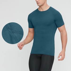 Camiseta informal de verano para hombre, Camiseta de cuello redondo suave y suelta de Color sólido para hombre, camisetas holgadas de manga corta de algodón suave y fresco para hombre - Product Image 3