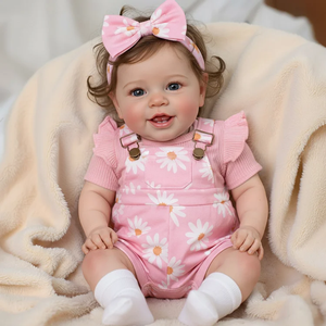 Poupées réalistes Babeside Vead de 20 pouces, corps souple, bébé fille souriante, jouet en peluche fait <span class=keywords><strong>à</strong></span> la main, certifié CE pour les grossistes en cadeaux - Product Image 2
