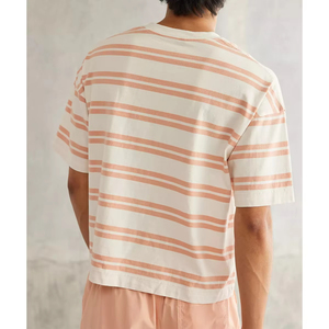 Camiseta de Hombre con Logotipo Personalizado OEM, Corte Holgado, 100% Algodón, Hombros Caídos, Estilo Deportivo Urbano, Calidad Premium - Product Image 2