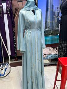 2025 Dubai Abaya Belle Noir Traditionnel Vêtements Islamiques pour Femmes Arabie Saoudite Abaya Dubai Abaya Vêtements Musulmans - Product Image 3