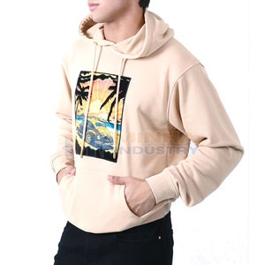 Sudadera con Capucha de Diseñador para Hombre con Estampado Completo para un Estilo Urbano Contemporáneo, Sudadera con Capucha Moderna para Hombre, Mezcla de Algodón Estampada - Product Image 4