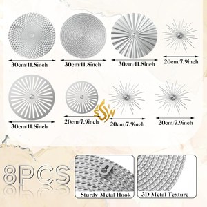 Art mural au design unique Art mural en métal argenté avec la plus grande qualité Art mural de décoration de salon à bas prix - Product Image 3