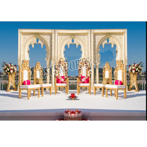 Paneles de Fibra Blancos Clásicos para Decoración de Escenarios, Paneles de Fondo de Fibra Personalizables, Marcos de Fondo de Fibra de Lujo, Decoración Georgia - Product Image 2