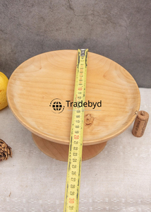 Soporte de pastel de madera hecho a mano de lujo para servir postres de fiesta de boda elegante y Decoración de mesa Tradebyd - Product Image 6