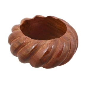 Porte-serviettes en bois Finition rugueuse Design Ronds de serviette en bois Décor de table Vaisselle Design de fête qualité supérieure - Product Image 4