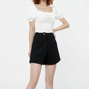 Chemise décontractée d'été élégante personnalisée pour femmes tissage tissé OEM ODM matériau durable lavable approvisionnement à la mode du Vietnam - Product Image 1