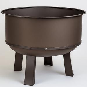 Elegant Modern Outdoor Metal <b>Firepit</b> with Powder Coated Finish Designed for Patios Balconies Gardens Stylish Look Clean Burning - Product Image 3