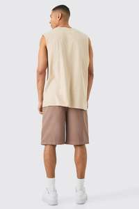 Débardeur d'impression de licence de sable Streetwear surdimensionné pour hommes 100% coton 240GSM 280GSM 300GSM personnalisé de qualité supérieure - Product Image 3