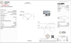 2.04 ct Oval Cut Lab-grown Diamond IGI Certified E Color VS1 Clarity Lab-Stone - Product Image 5