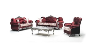 Ensemble de canapés en velours pour salon, mobilier d'intérieur classique et avant-gardiste, au prix des meubles turcs - Product Image 4