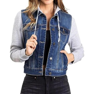Chaqueta Vaquera Azul para Mujer, Nueva Colección 2026, Chaqueta Vaquera Informal de Invierno para Mujer con Piel Sintética, Chaquetas Vaqueras Personalizadas con Múltiples Pieles - Product Image 1