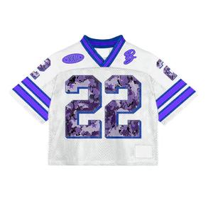 Camiseta de fútbol con cuello en V de alta calidad para hombre de nuevo diseño 2025, ropa para adultos, camiseta de malla de manga corta para fútbol - Product Image 5