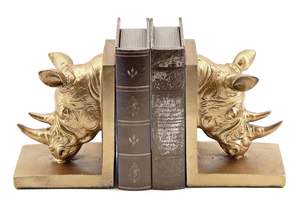 Porte-livres décoratifs Cool Rhino, paire de supports de livres élégants pour la maison et le bureau - Product Image 5