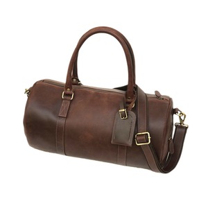 <b>Mens</b> Brown Genuine Leather Barrel Duffle <b>Bag</b> Gym Sports Weekender Travel <b>Overnight</b> Carry Luggage Tote Large Capacity Water - Product Image 5