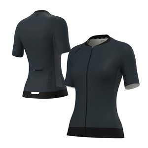 Maillot de cyclisme respirant et léger à manches courtes pour femme - Chemise de vélo en polyester anthracite - Product Image 6