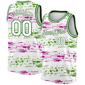 Ensemble de maillots de basket-ball personnalisés, uniformes unisexes à sublimation avec logo ou numéro, vêtements de basket-ball imprimés de grande taille - Product Image 3
