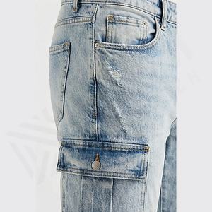 Pantalones Vaqueros de Mezclilla para Hombre 2025, Pantalones Ajustados, Vaqueros Ajustados para Hombre, Venta al por Mayor de Fábrica, Transpirables, Rectos, Servicio OEM - Product Image 5