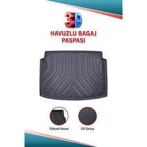 Rizline pour Bayon 2021+ Tapis de coffre avec désodorisant inclus Ajustement universel TR Code produit d'origine 8682578013778 - Product Image 2