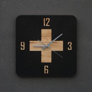 นาฬิกาแขวนผนังไม้แบบกำหนดเองใหม่สำหรับตกแต่งบ้านที่หรูหราตัวเรือนไม้ไผ่ทันสมัยมีกุหลาบธรรมชาติสำหรับงานแต่งงาน - Product Image 5