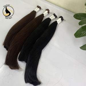 Extensions de cheveux malaisiens, cheveux vierges crus, couleur naturelle, pour femmes, échantillon gratuit, meilleure qualité, lisses, en vrac - Product Image 5