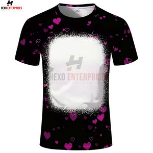 Meilleures ventes T-shirt slim fit à manches courtes décontracté en coton de couleur unie avec sublimation en bambou Street Wear pour hommes avec bas quantité minimale de commande motif vierge - Product Image 3