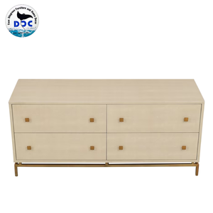 Meubles de chambre à coucher de haute qualité Tables de chevet en bois Commode en bois massif Faux Shareen Commode contemporaine avec commodes à 3 tiroirs - Product Image 4