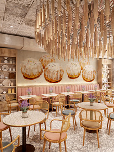 Conceptions d'intérieur de café en bois moderne Idées de décoration Conception personnalisée de meubles d'affichage de boulangerie - Product Image 5