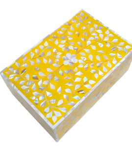 Elegant Modern Luxury Floral Pattern <b>Wooden</b> Mother of Pearl Inlay Handmade <b>Jewelry</b> Storage <b>Box</b> for Home Hotel Office Use - Product Image 4