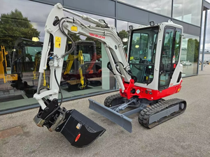 Mini-excavatrice sur chenilles d'occasion Takeuchi TB225/TB260 de 2,5 tonnes, moteur hydraulique, boîte de vitesses et pompe durables, vente en gros - Product Image 4