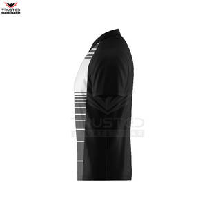 Haute qualité hommes Simple pour Polo Logo de broderie personnalisé prix de gros décontracté Golf solide motif tricoté tissu - Product Image 4